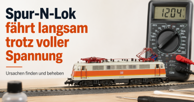 Spur-N-Lok fährt langsam trotz voller Spannung